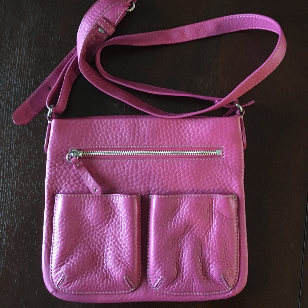 Cole Haan fushia crossbody handbag